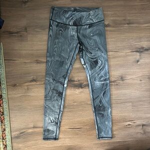 ALO Yoga Gray Swirl Leggings